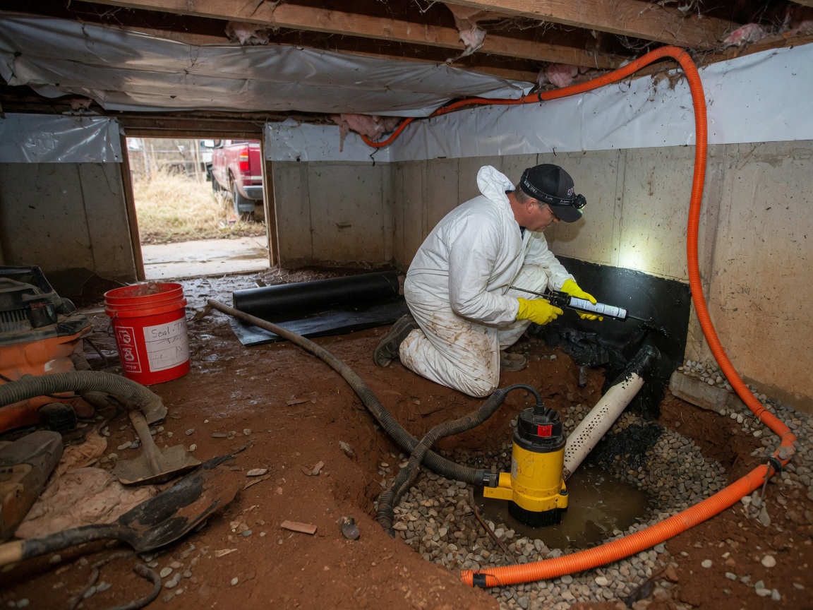 Crawl Space Waterproofing in Oklahoma City